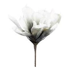 fiore grande bianco/grigio